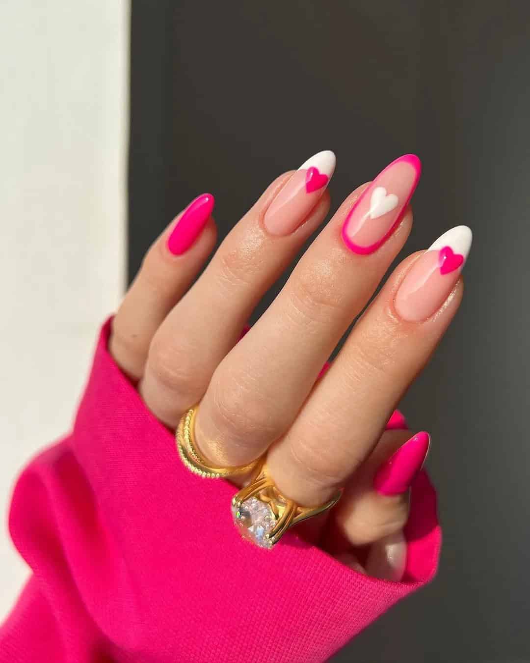 Pink Bachelorette Nails