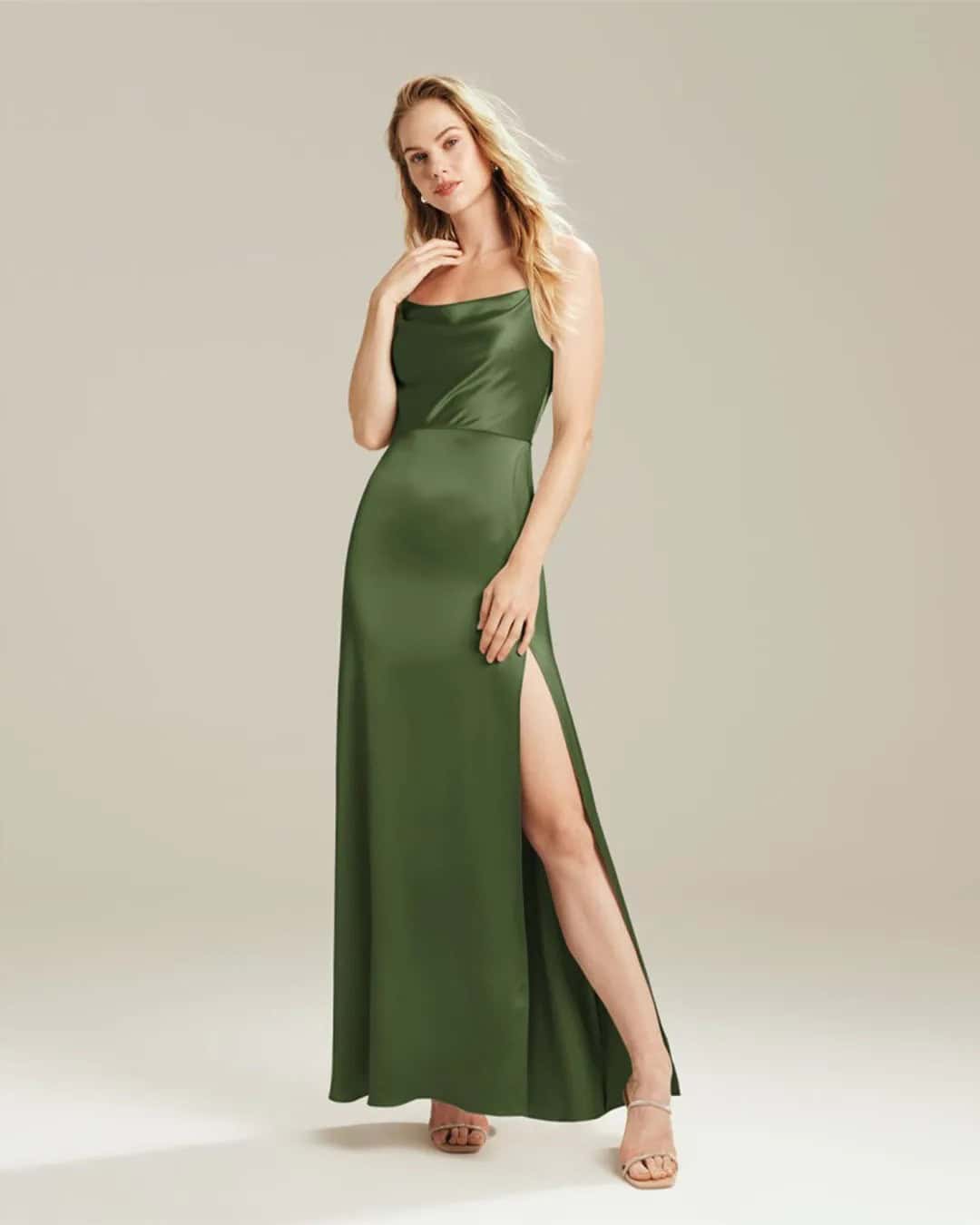 Olive Green Bridesmaid Dresses