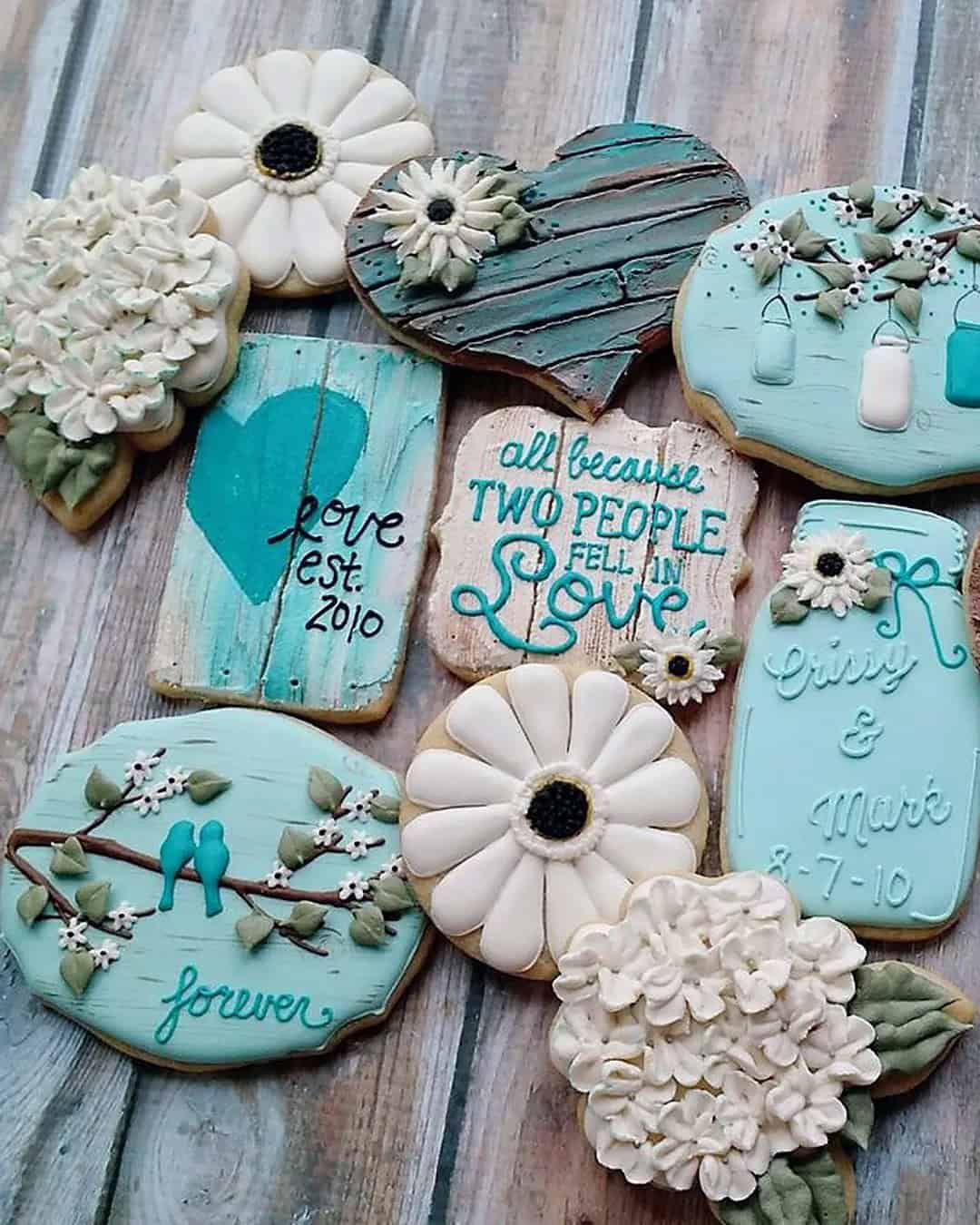 Amazing Cookies For Rustic Wedding