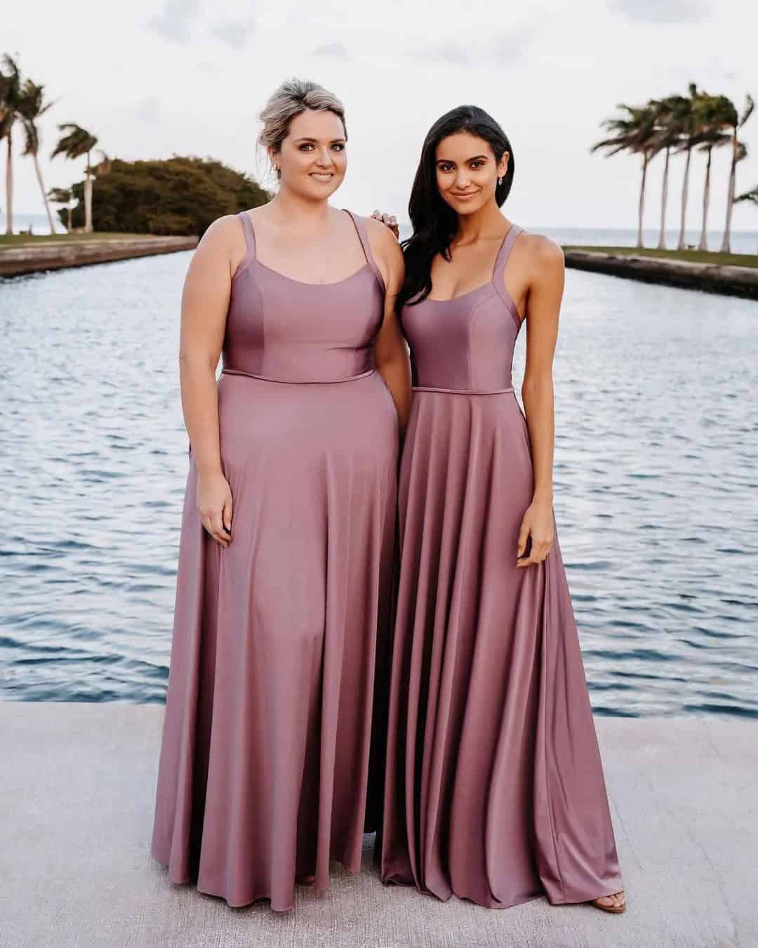 Dark Blush Bridesmaid Dresses