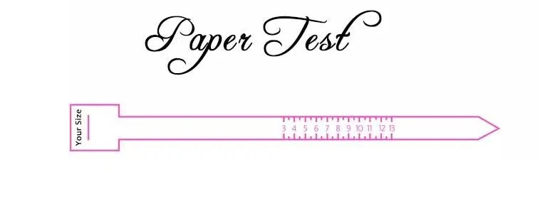 Tips On Measure Ring Size With Paper