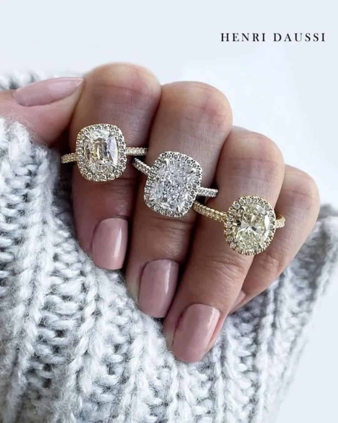 Diamonds Halo Engagement Rings