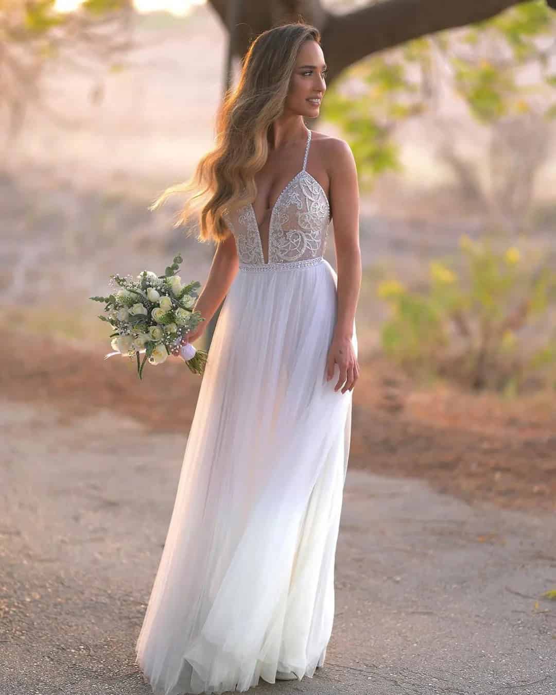 Boho Beach Wedding Dresses