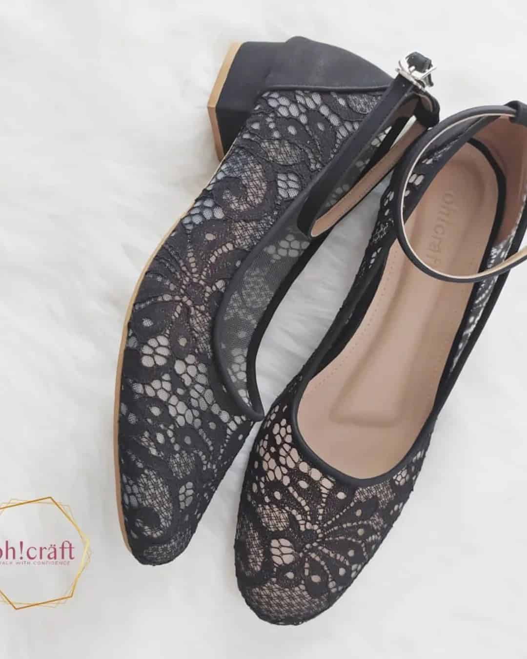 Black Lace Wedding Shoes