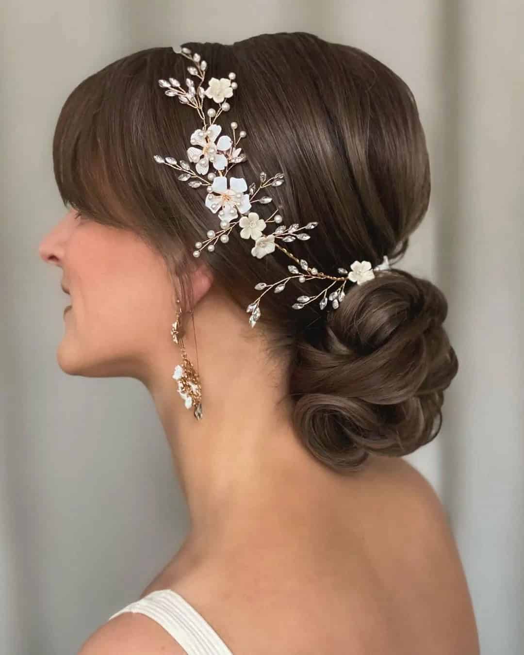 Accessories For Bridal Hairstyles With Bangs