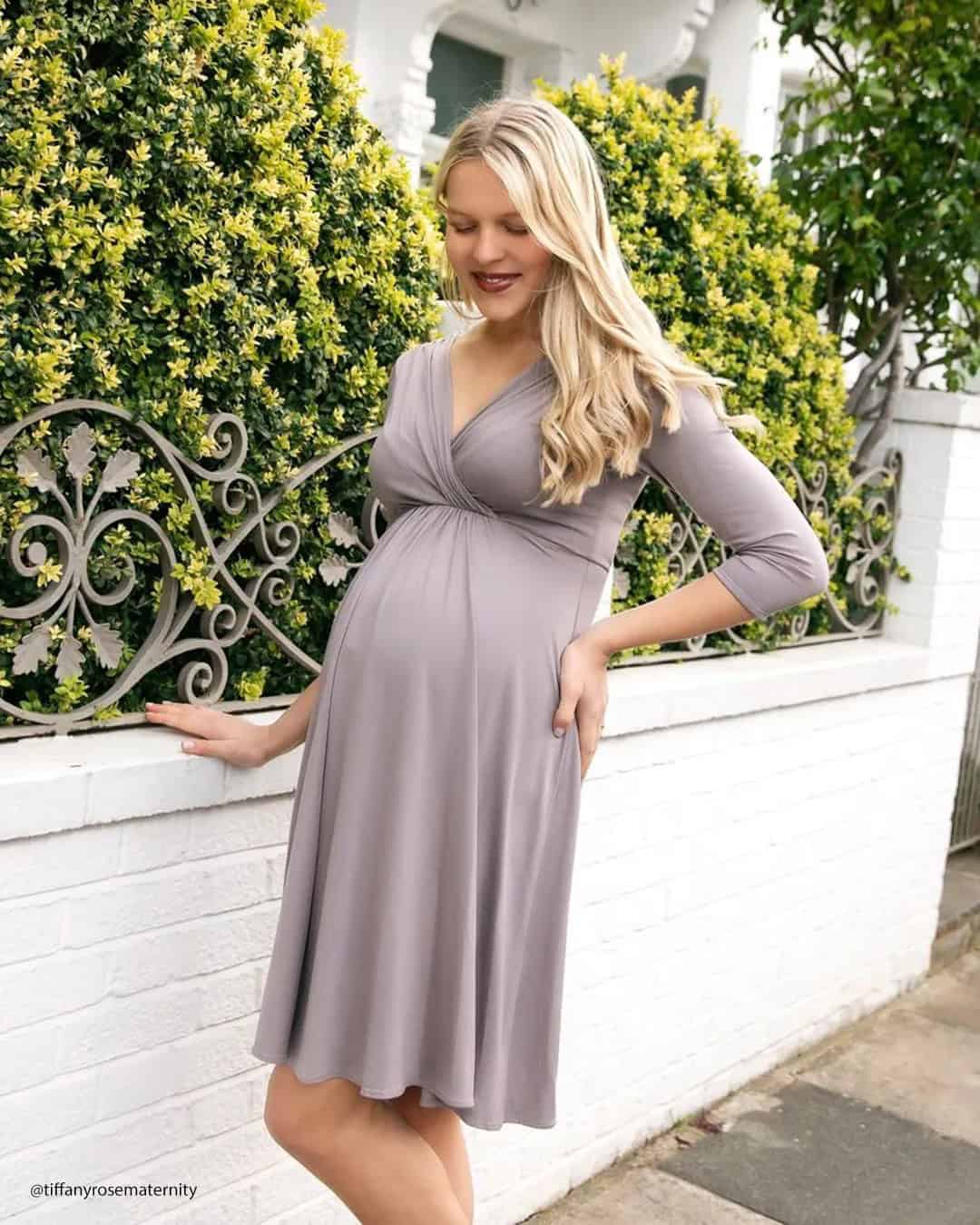 Maternity Wedding Guest Dress for Fall