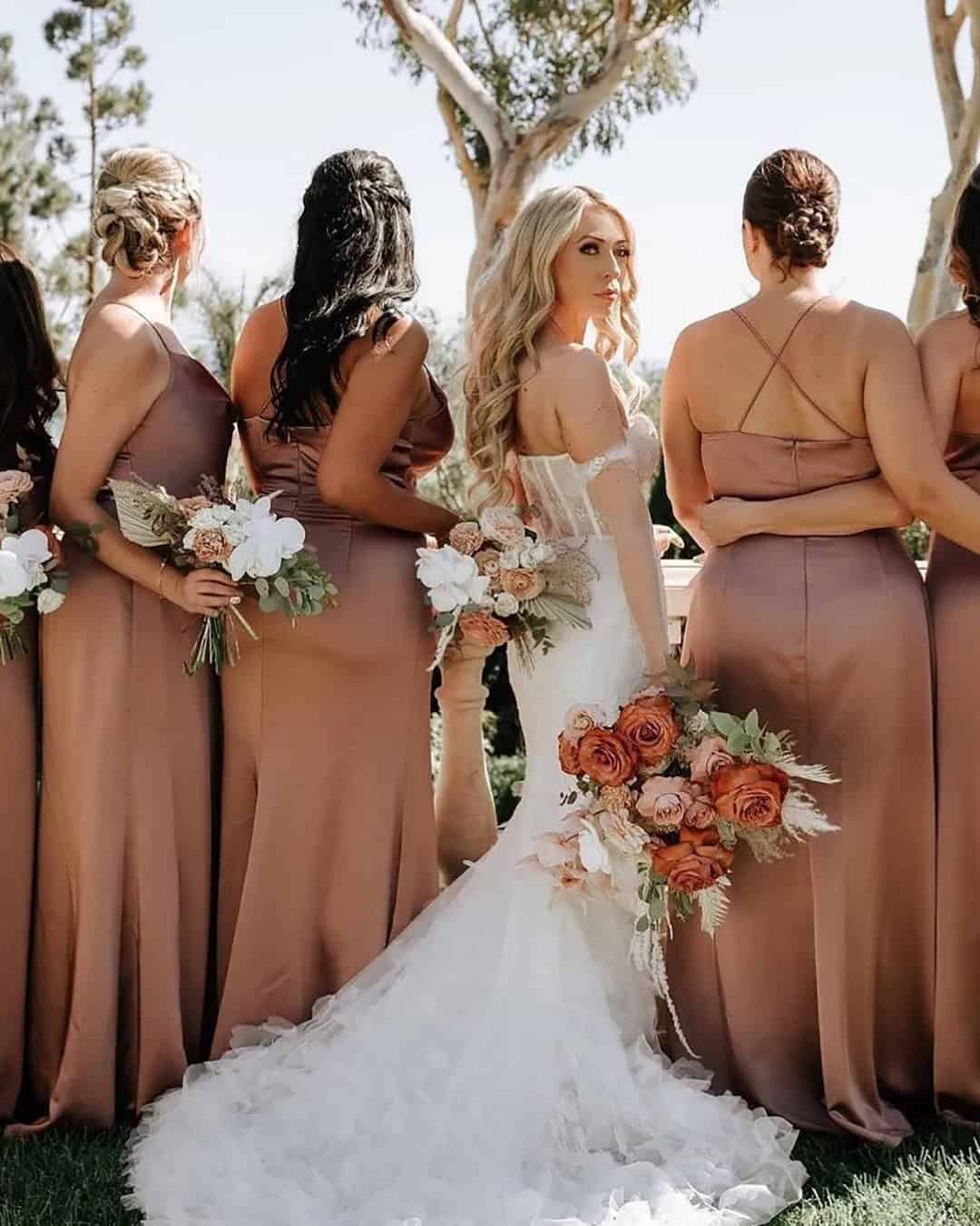 Rust Wedding Guest Dress