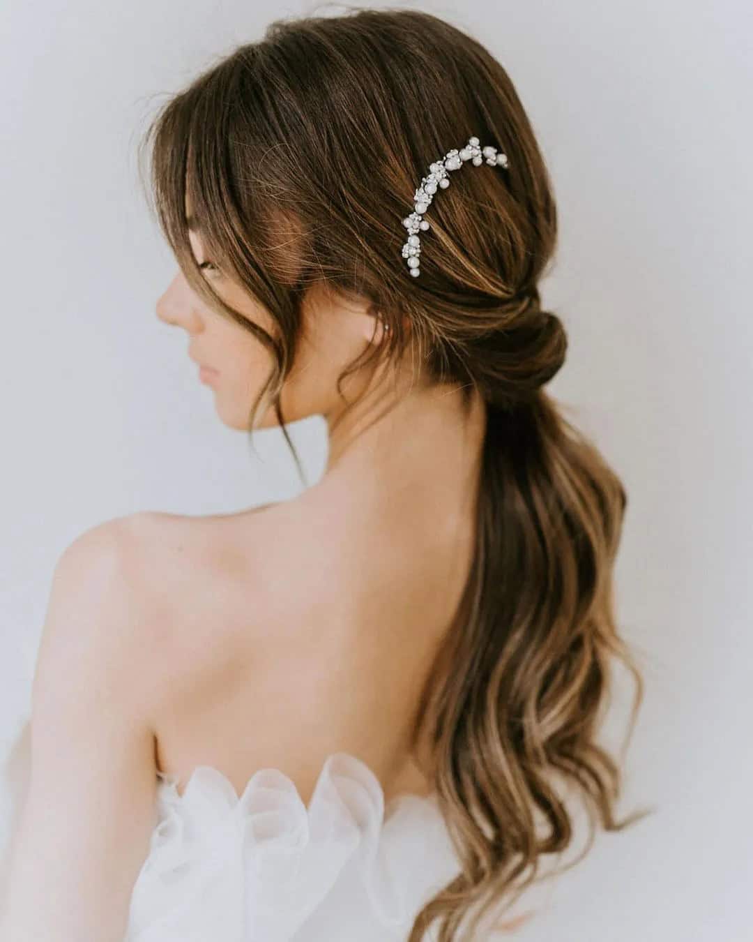 Simple Bridal Barrette