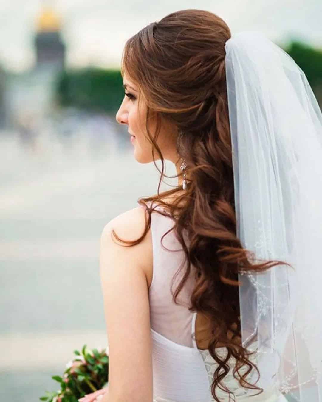 Wedding Hairstyles For Long Hair With Veil