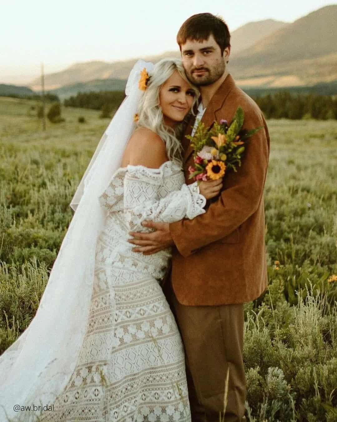 Rust Flowers in Wedding Accessories