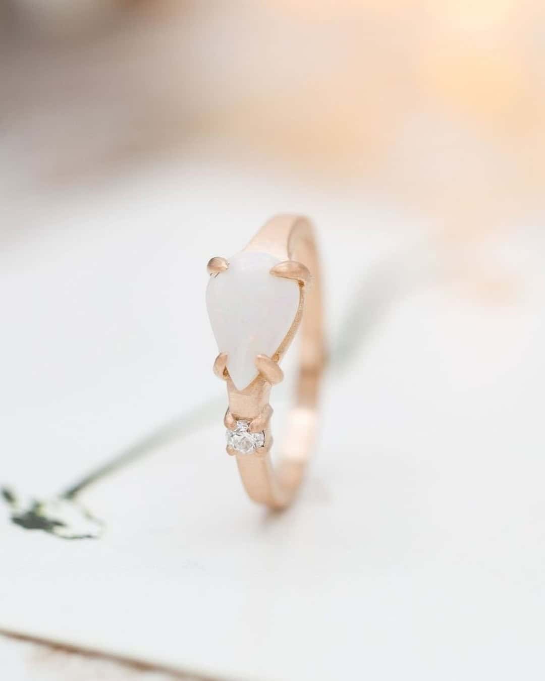 Simple Non-diamond Engagement Rings