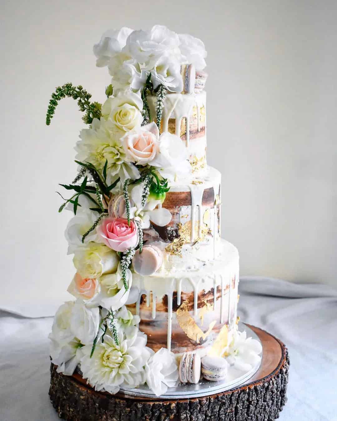 Charming Naked Drip Cakes