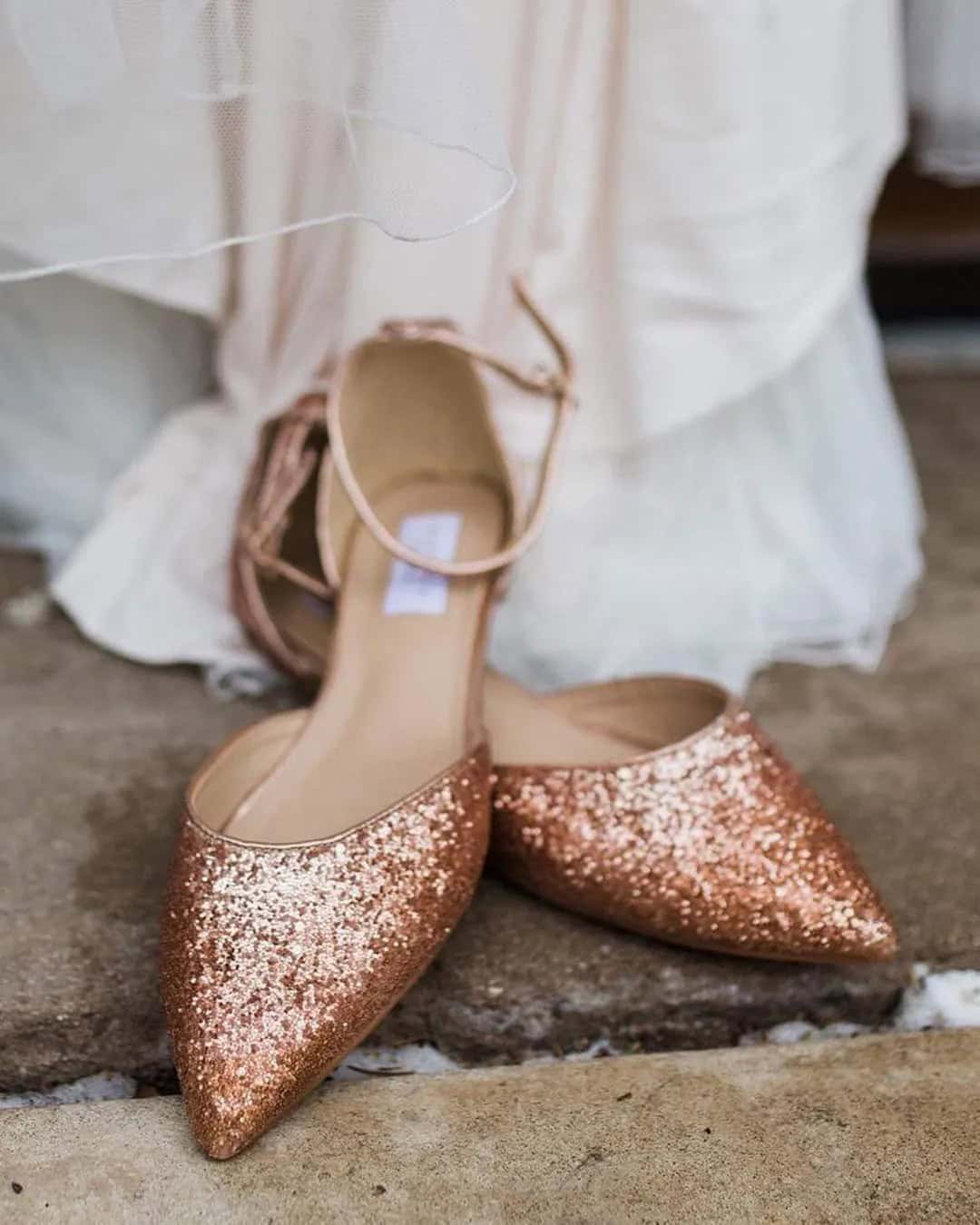 Gold Flat Wedding Shoes