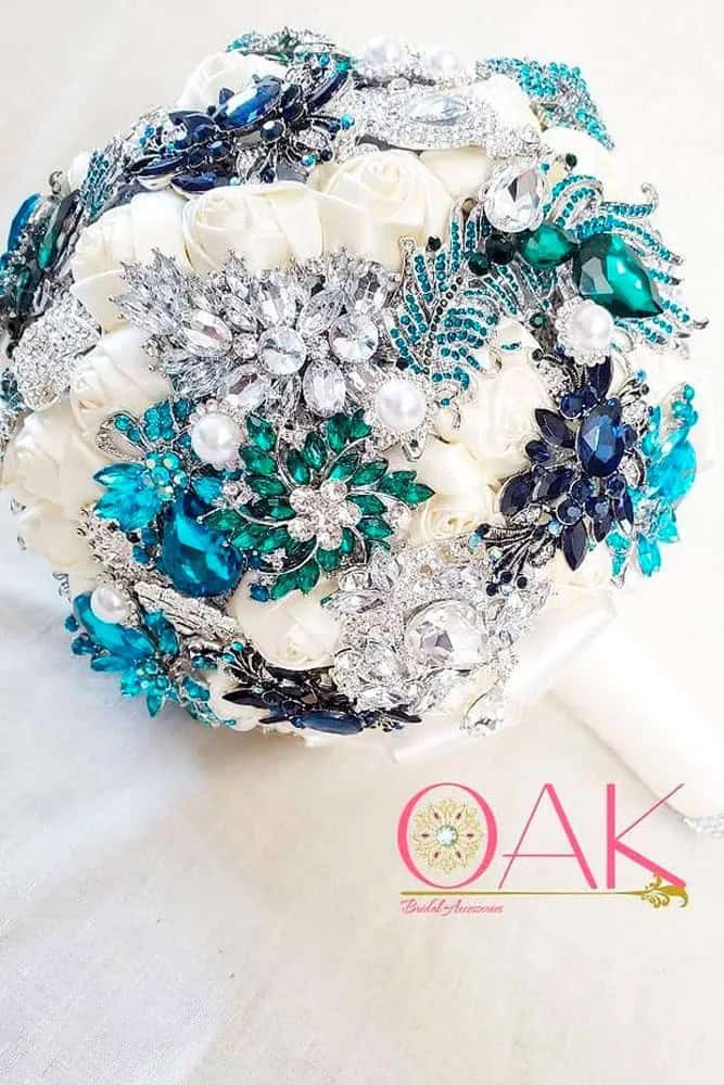 Colored Brooch Bouquets