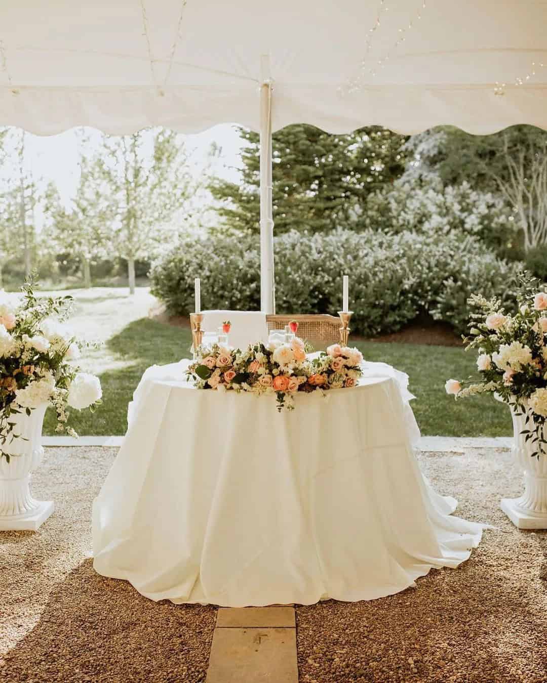 Wedding Centerpiece with Candles