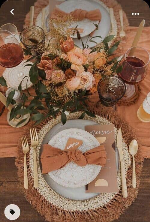 Boho orange theme