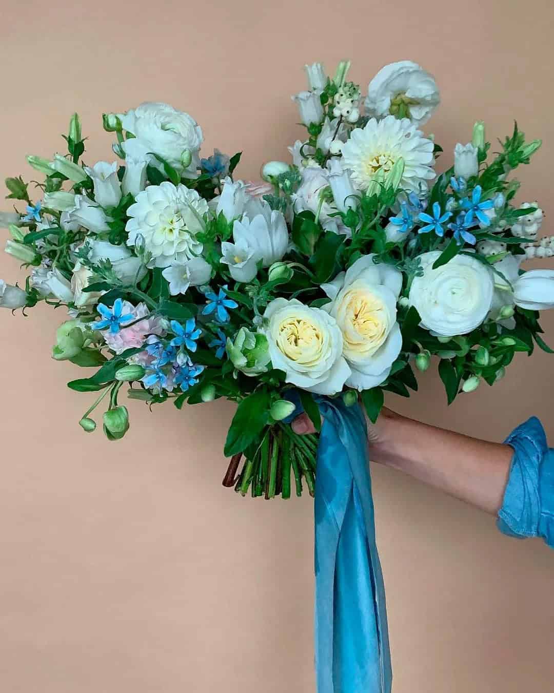 Blue & Purple Bouquets For A Summer