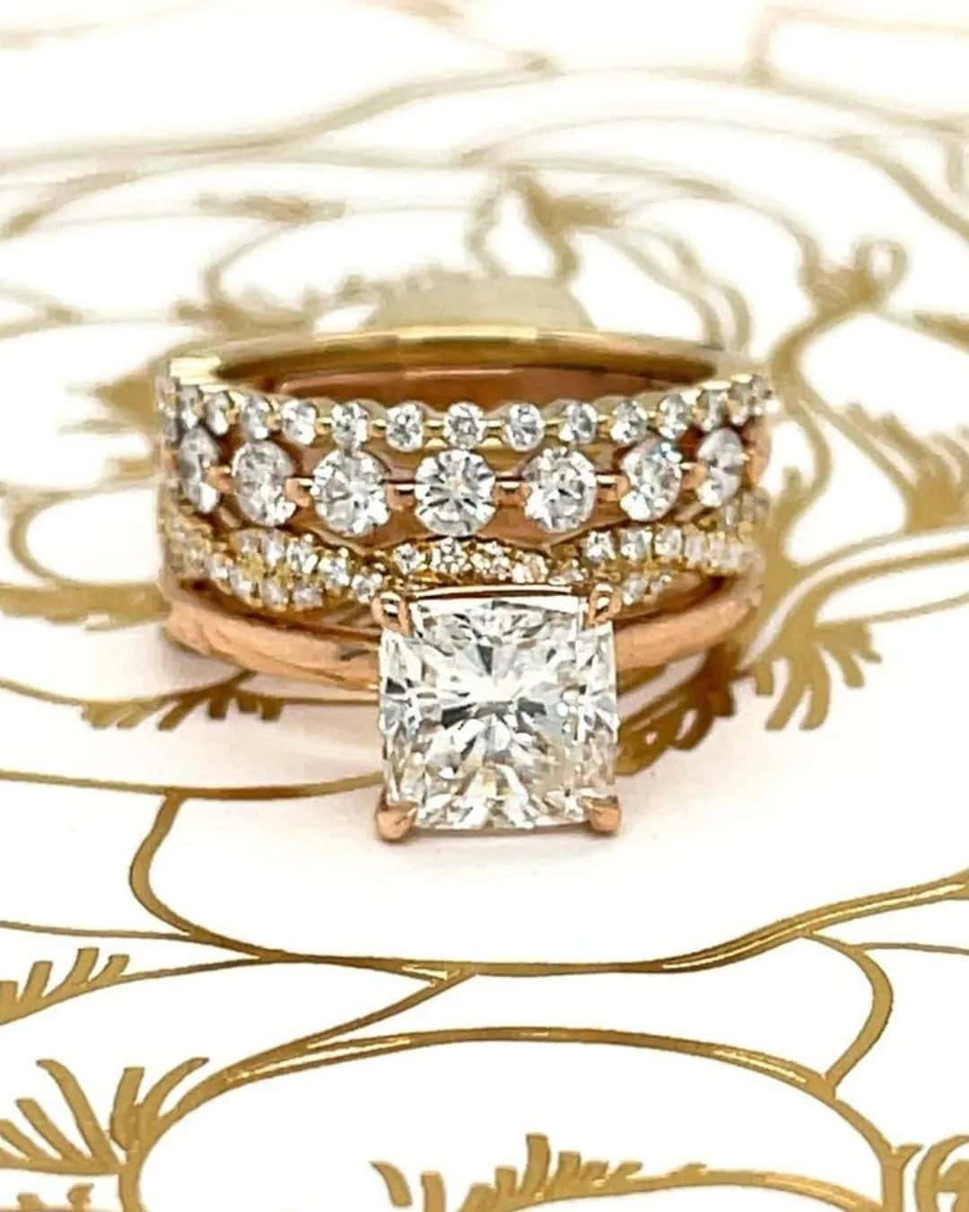 Modern Diamond Wedding Rings