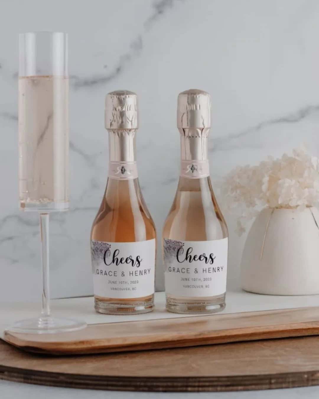 Personalized Mini Champagne Bottles Ideas