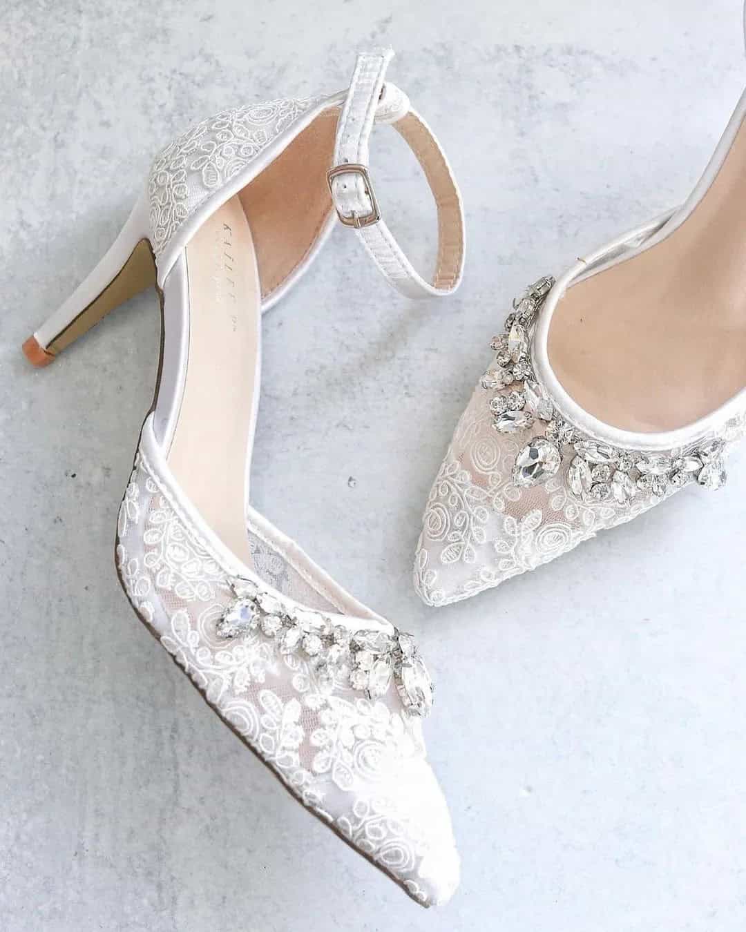 White Lace Shoe Ideas