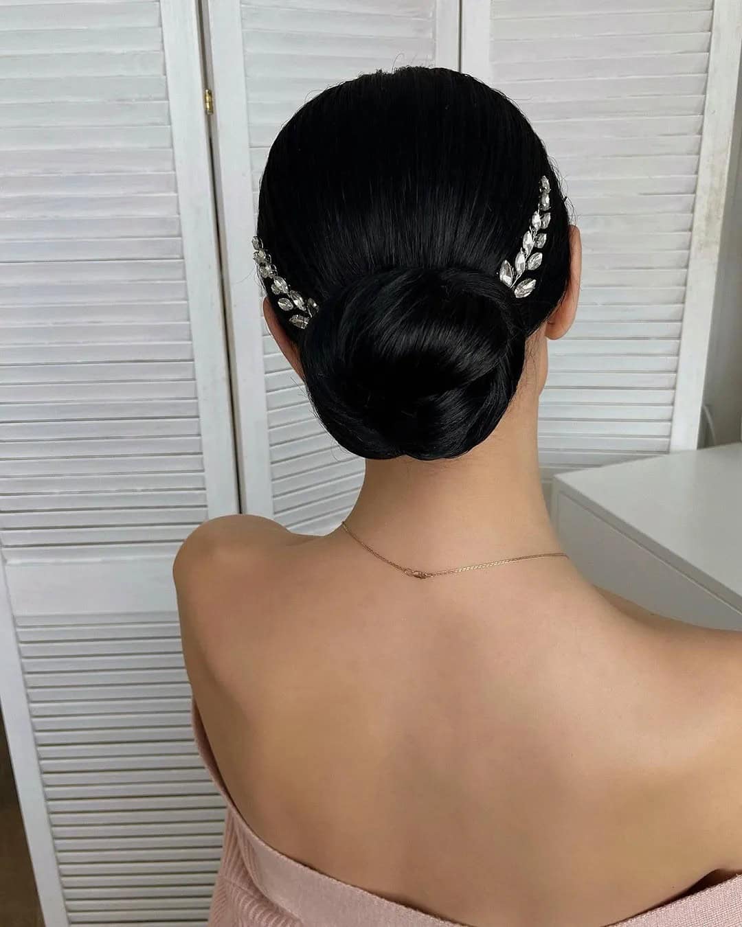 Smooth Wedding Updo To Be Classy