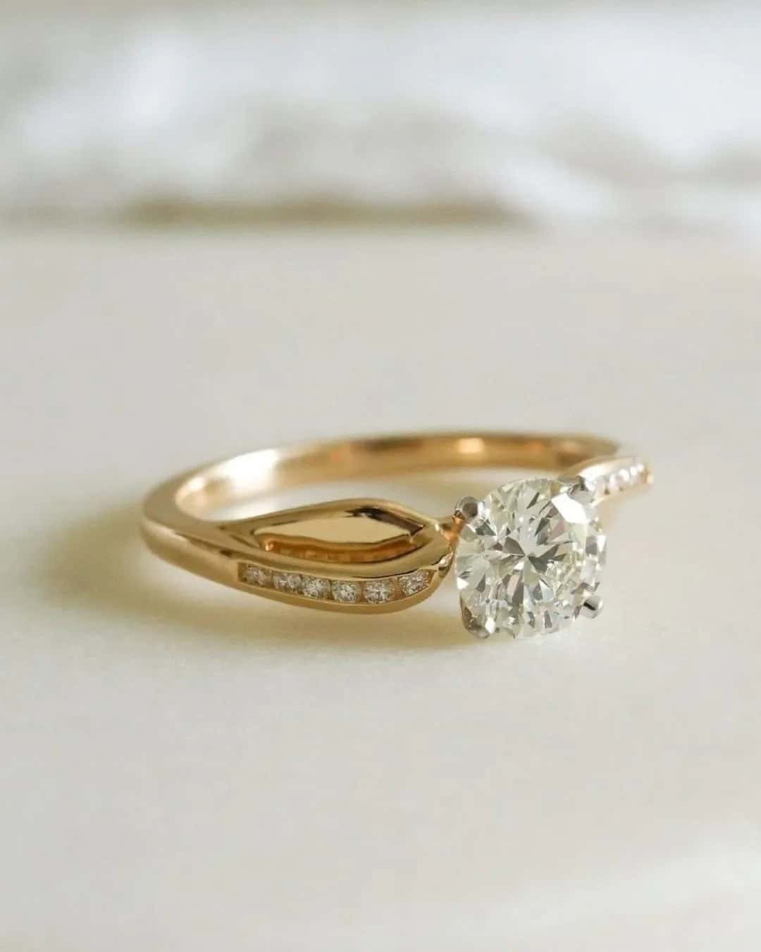 Solitare Moissanite Stone Rings