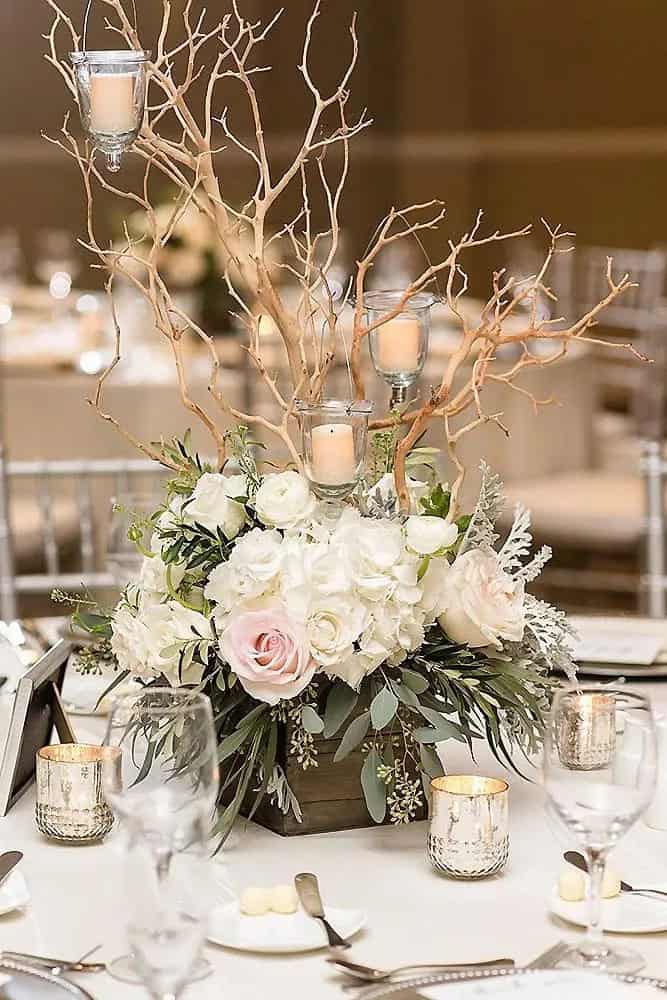 Centerpiece Ideas With Wooden Branches