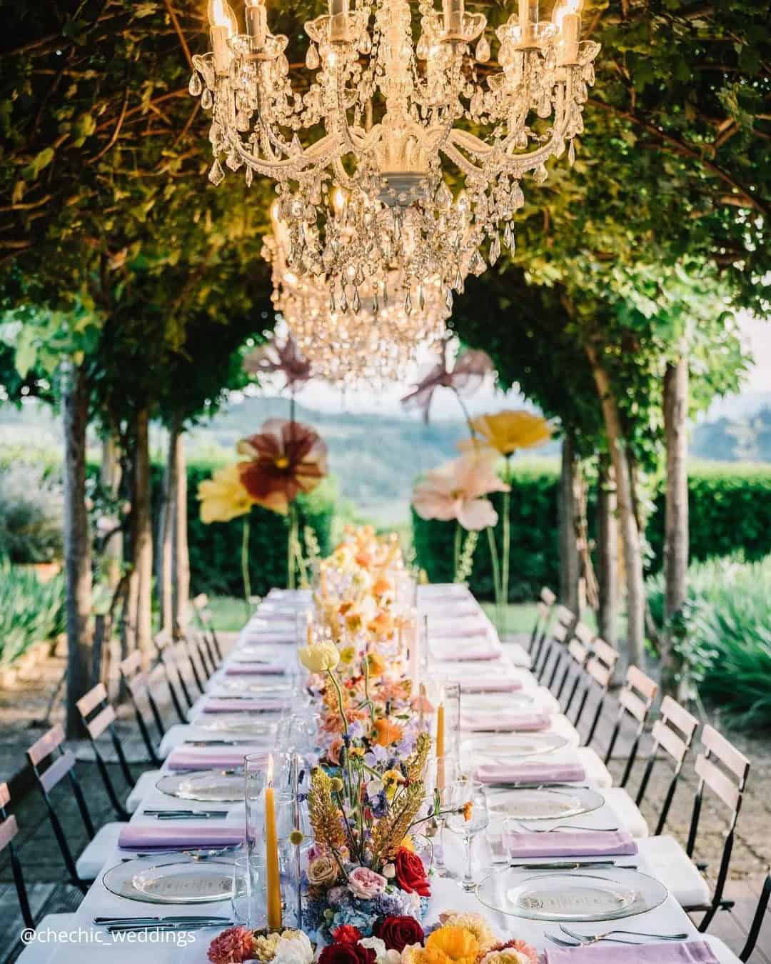 Wedding Centerpiece with Candles