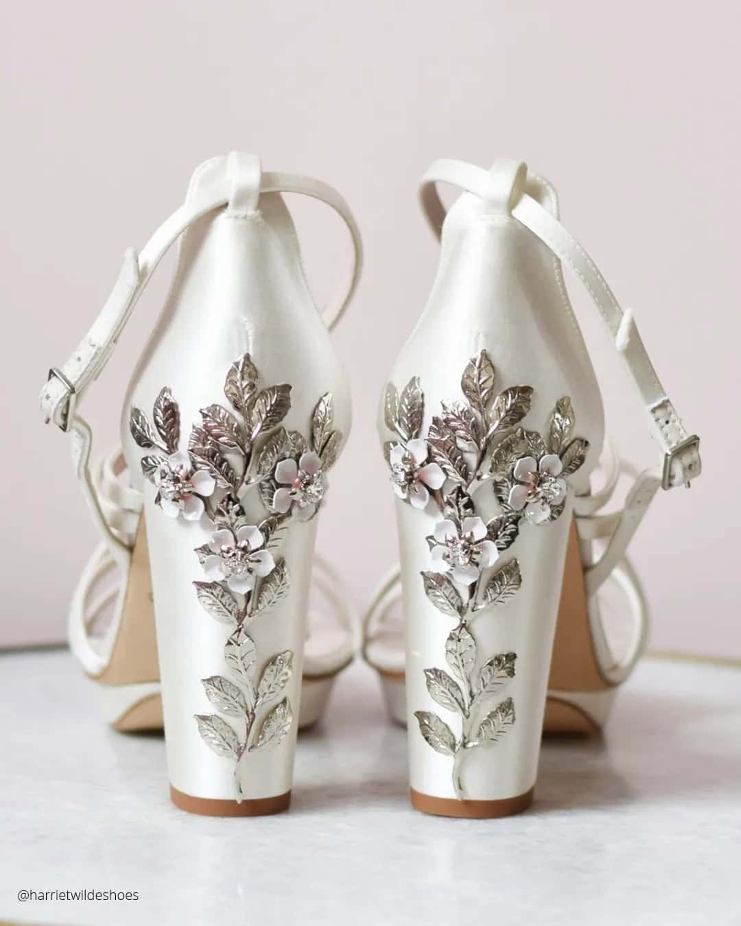 White High Heeled Wedding Shoes