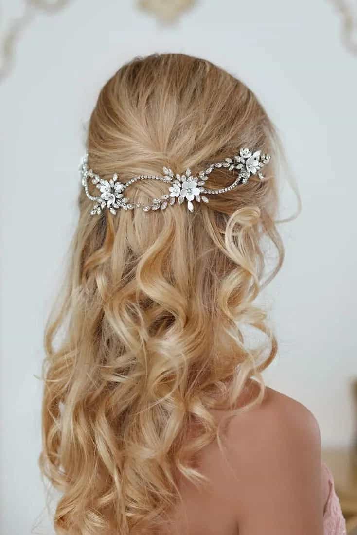 Flower And Crystal Wedding Hair Accessories