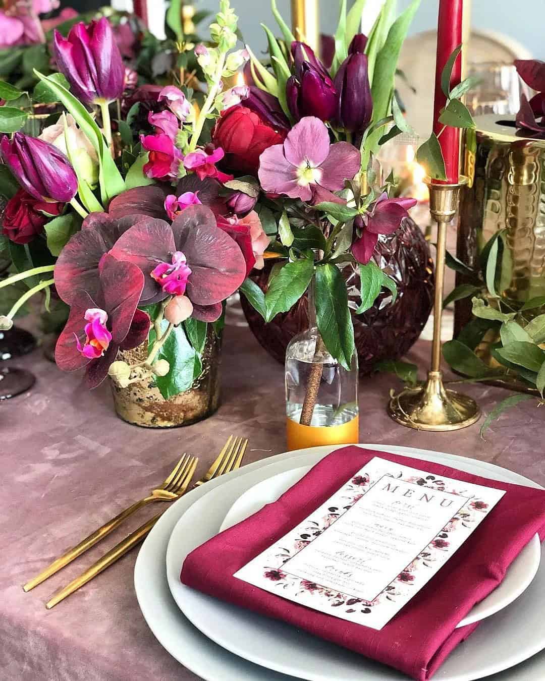 Burgundy Wedding Decor Ideas