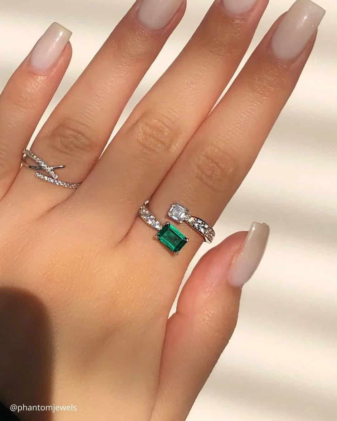 Unique Emerald Rings