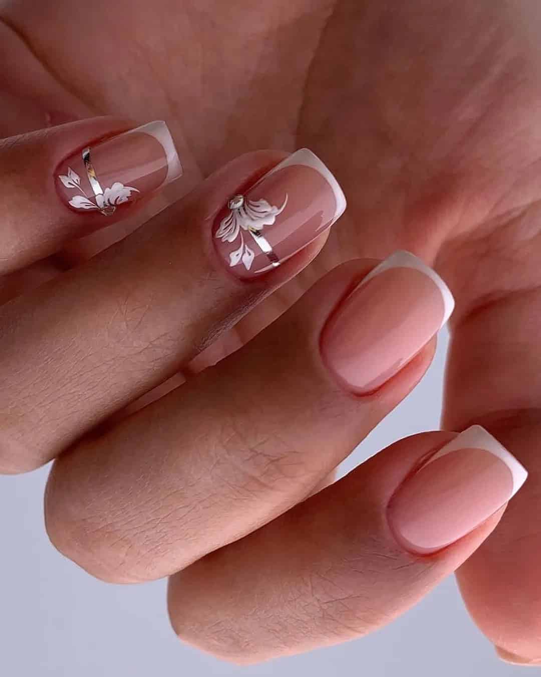 Unusual French Manicure