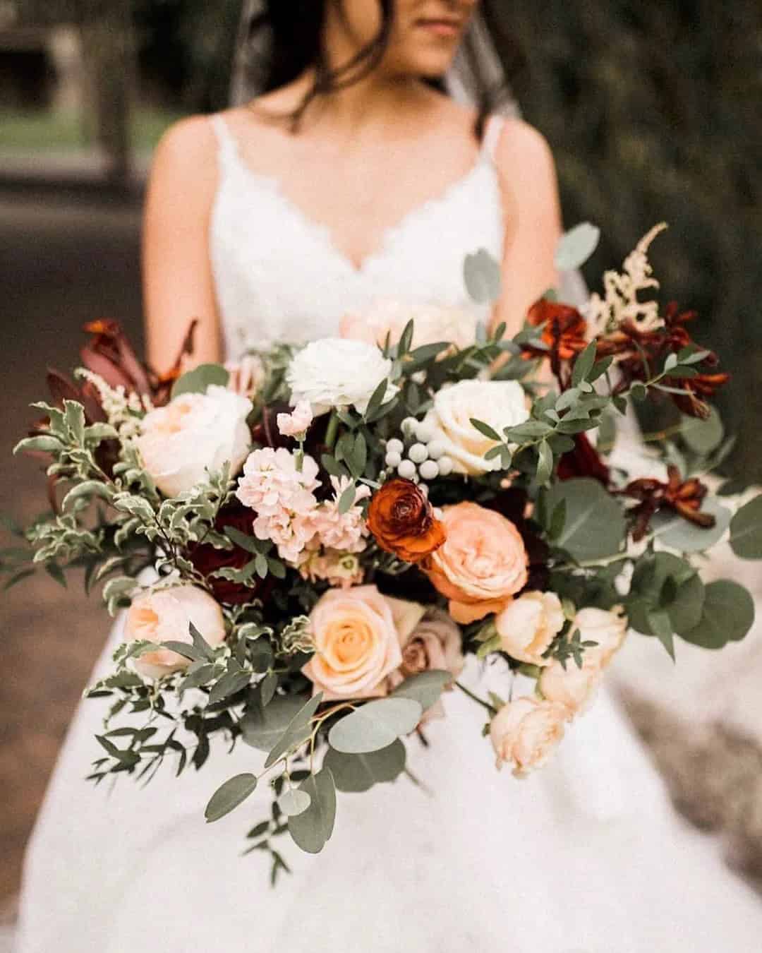 Rust Wedding Bouquets