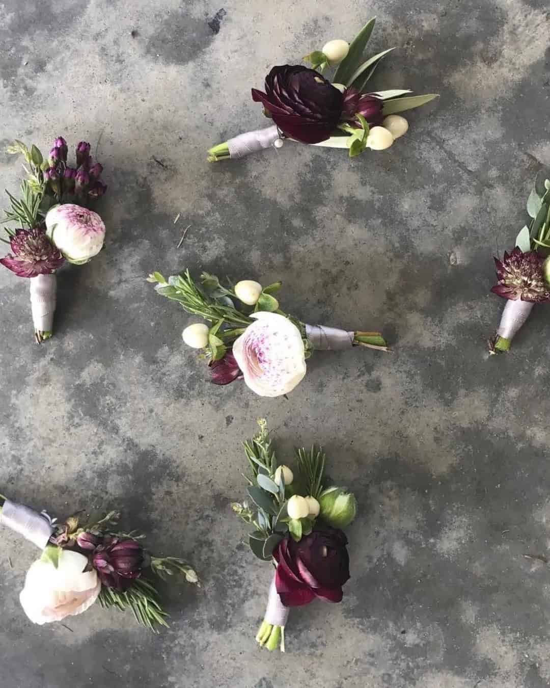 Black Boutonnieres For Your Big Day