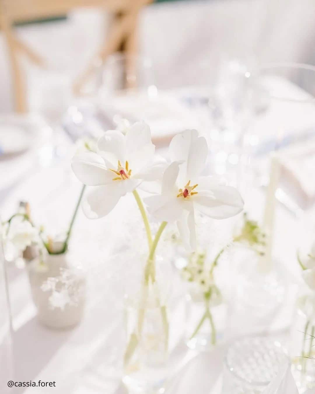 White Wedding Theme: Floral Accents