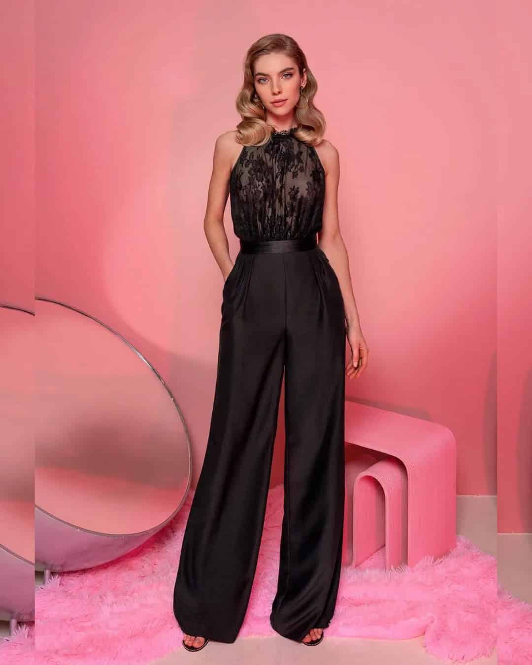 Black Bridal Pantsuits