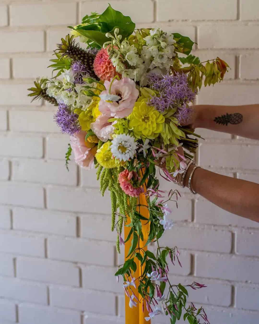 Cascading Fall Wedding Bouquets