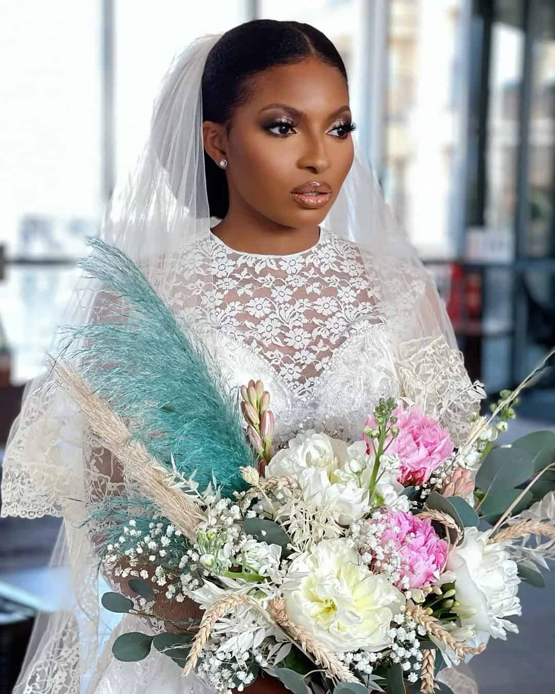 Black Wedding Hairstyles With Veil