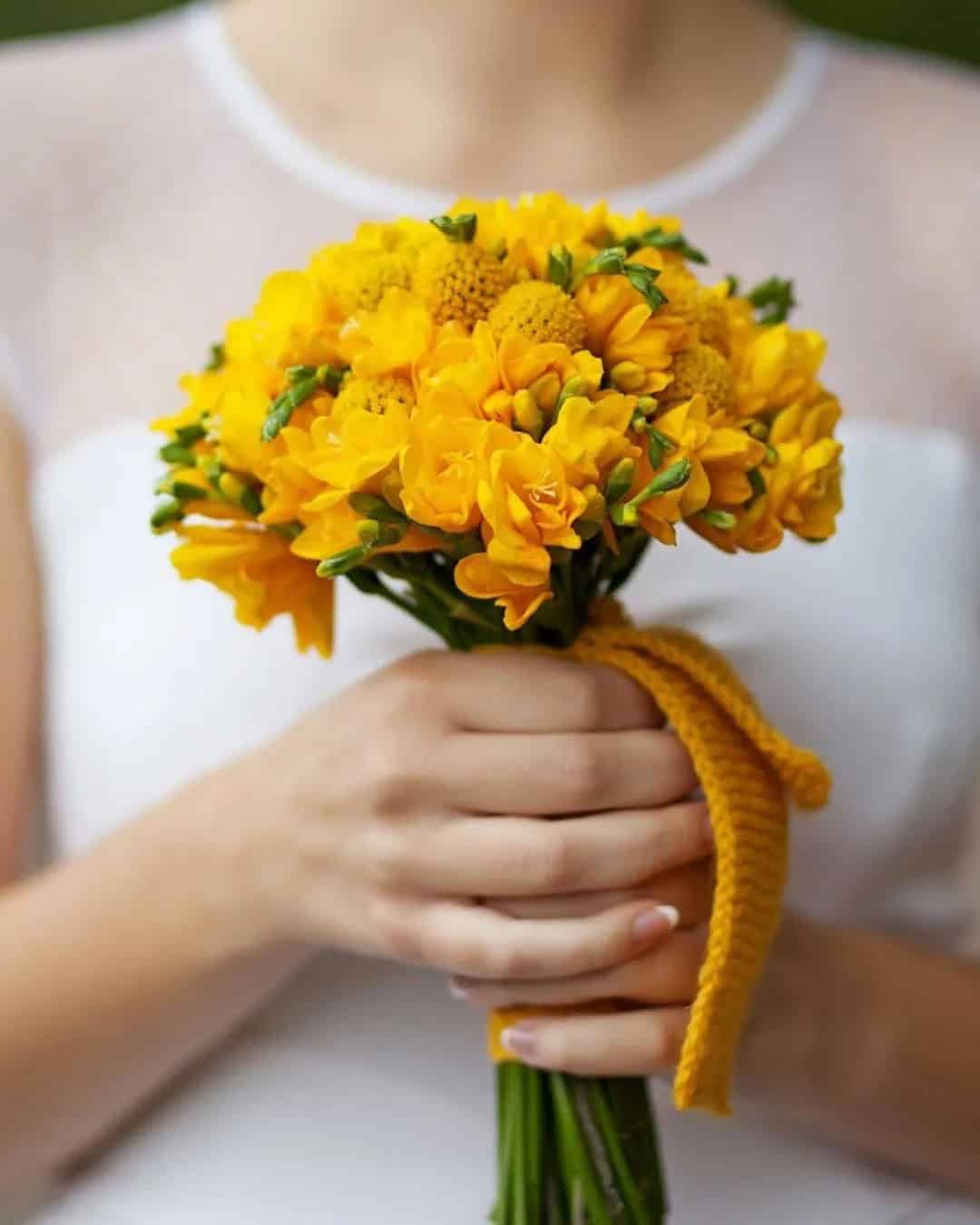 Only Sunflower Wedding Bouquets