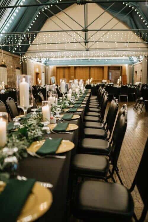 Black and emerald color scheme