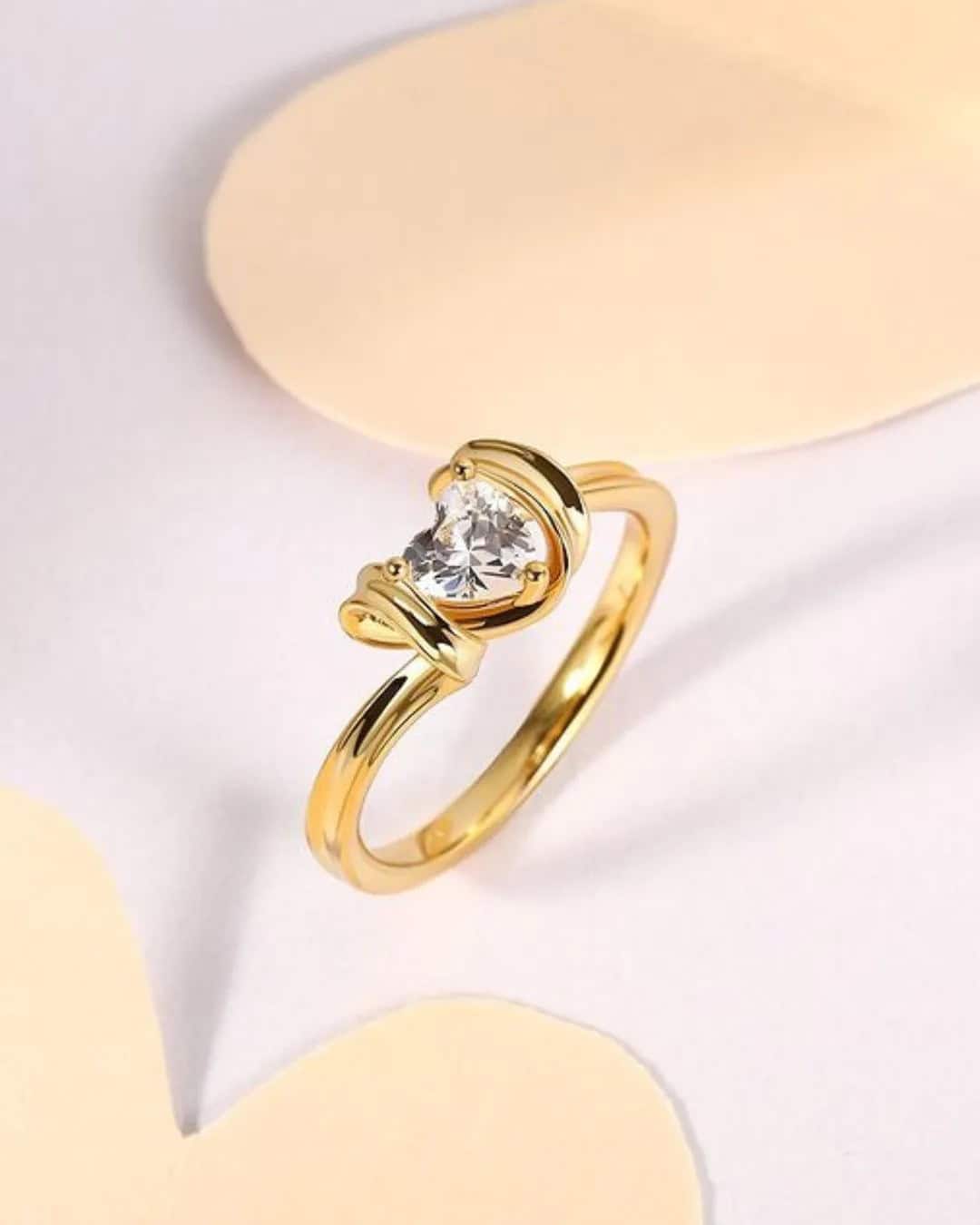 Heart-Shaped Charming Rings