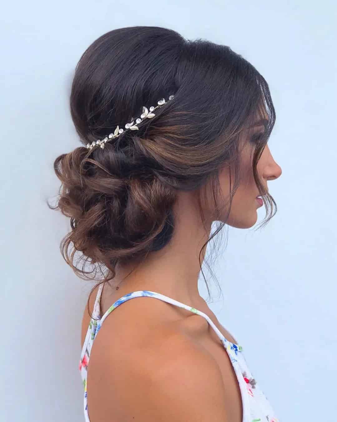 Bridal Low Loose Bun