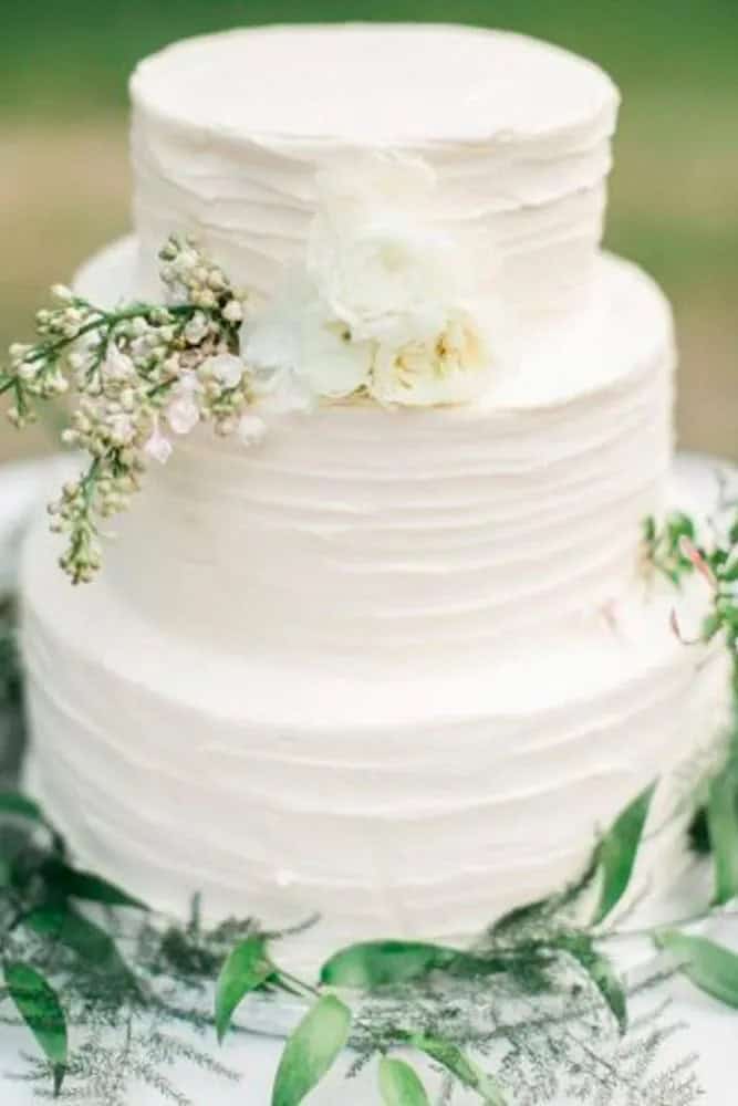 Ruffled Romantic Wedding Cakes