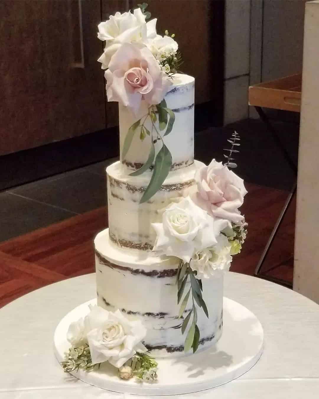 Almost naked cake