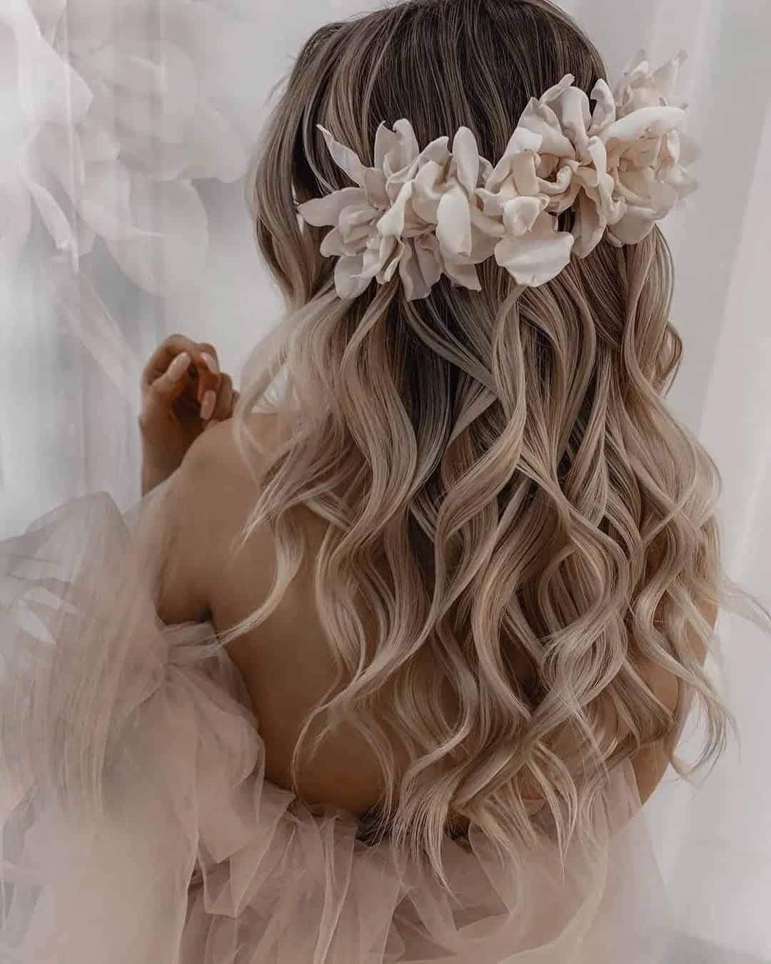 Half Up Spring Bridal Hair