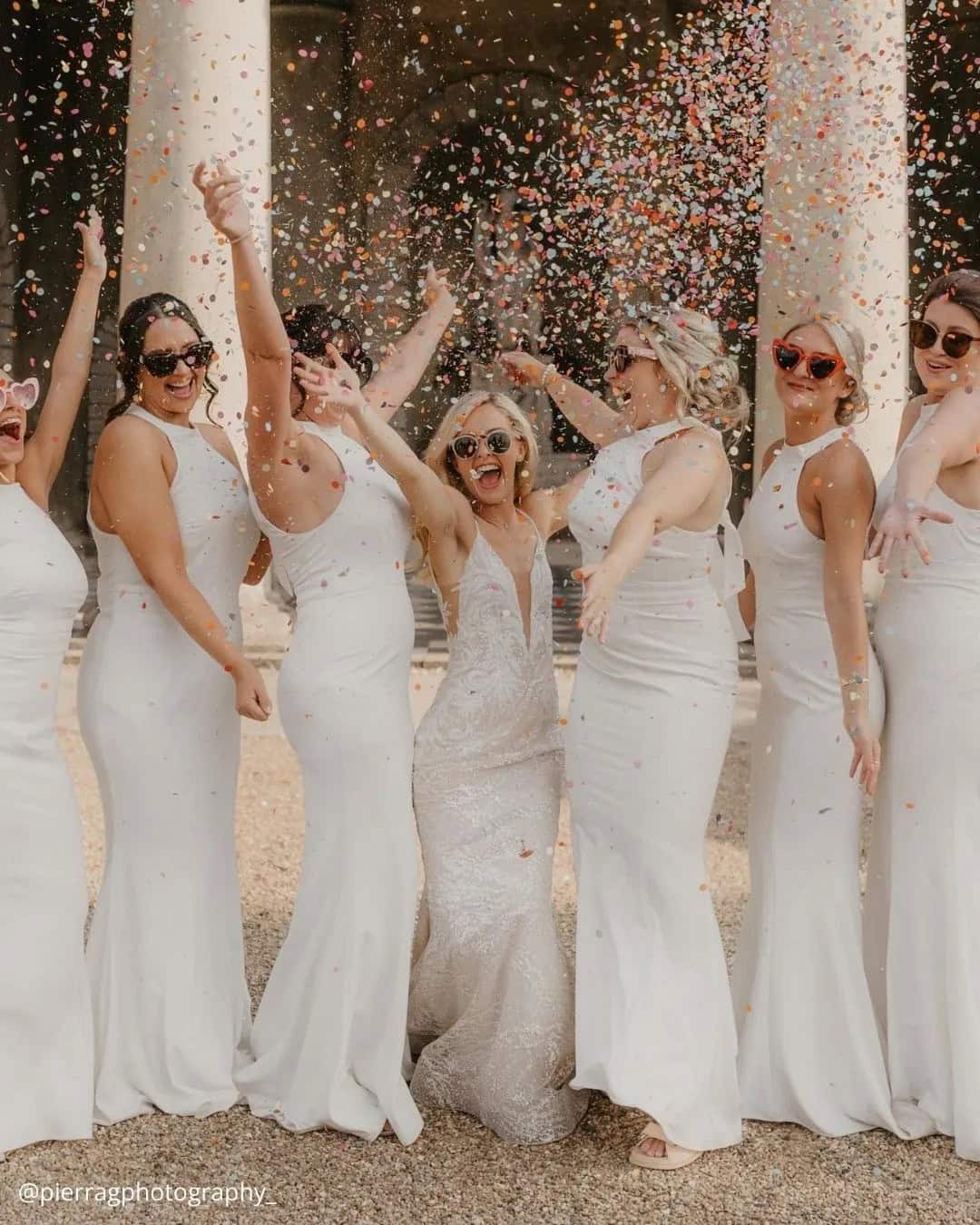 Creative Wedding Party Bridesmaid Photos