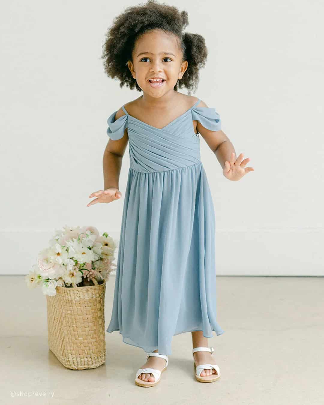 Blue Flower Girl Dresses