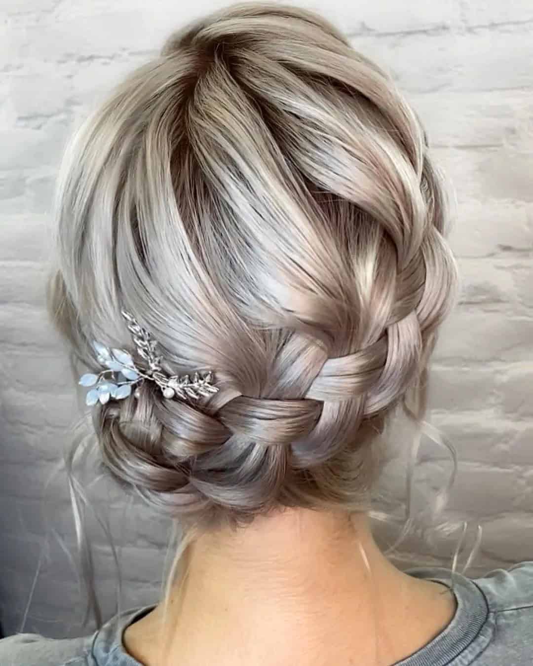 Braided Updos For Brides With Thin Hair