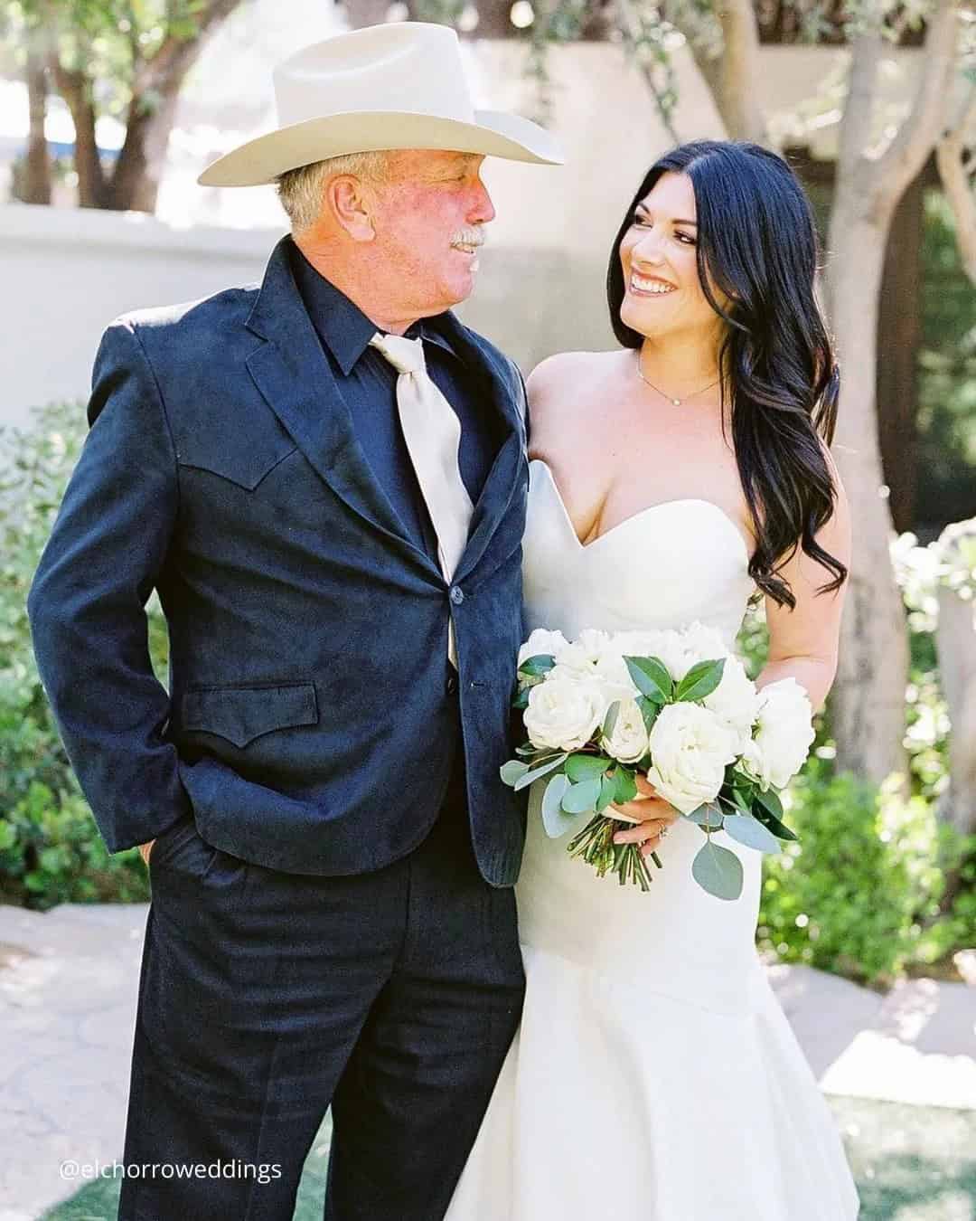 Bride with parents, individually and together